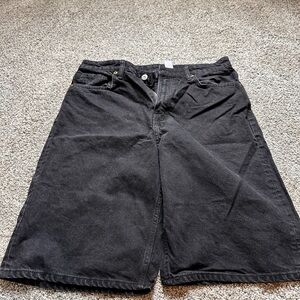 Black Denim Shorts
